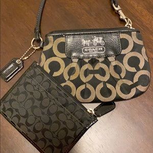 Coach Card wallet and wristlet